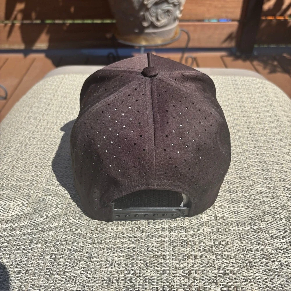 Waggle Golf Hat Mens OSFA Black Excellent Moon Shot Astronaut Snapback Cap
